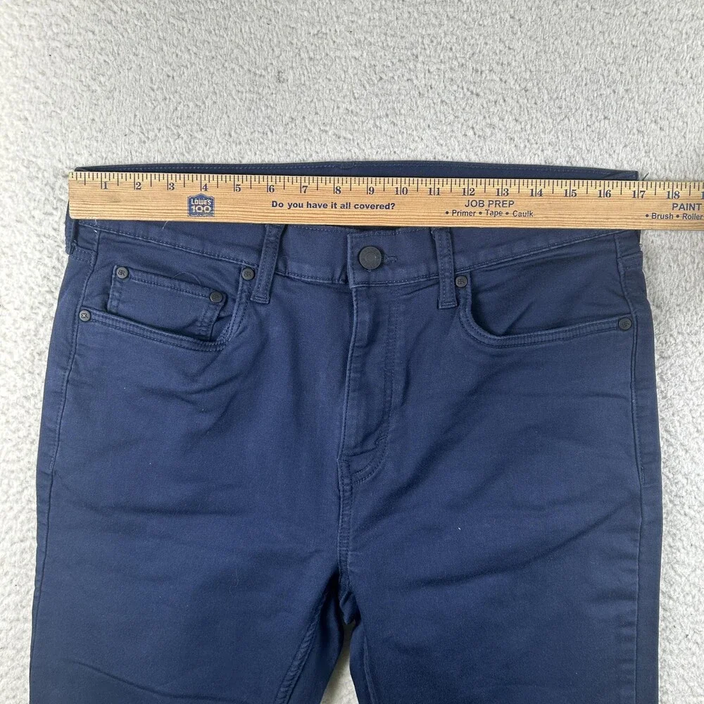 Banana Republic Jeans Mens 34x32 Dark Wash Blue Skinny Stretch Denim Zip Fly